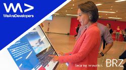 Geschäftsfühererin Christine Sumper-Billinger besucht den BRZ Stand während der WAD 